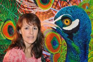 Artist Lisa Rodriguez And Peacock Pride